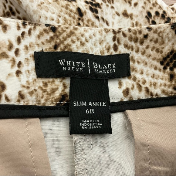 White House Black Market Snake Print Straight Leg Pants - Picture 5 of 8